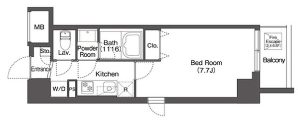 グランカーサ板橋EASTの物件間取画像
